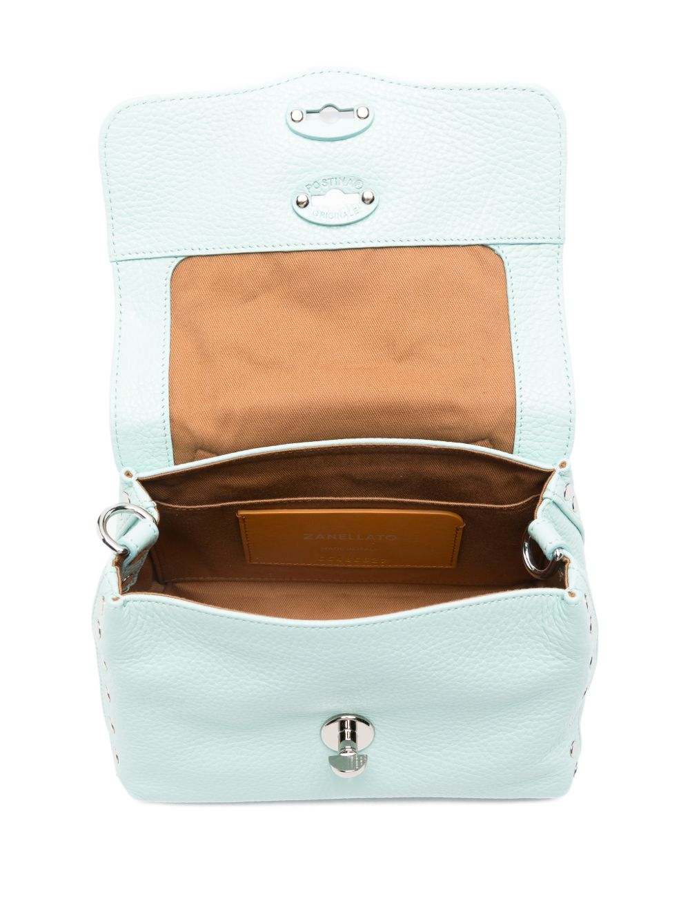 Zanellato Postina Daily Baby Leather Handbag Blue