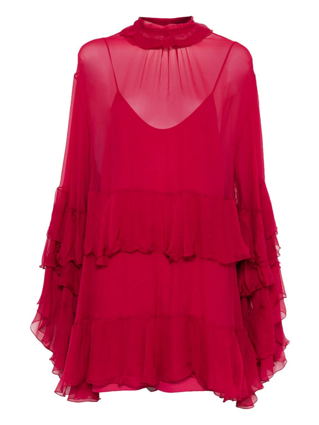 Chloé Silk Dress Red