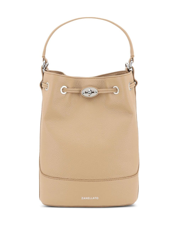 Zanellato Monda' Daily Small Leather Bucket Bag