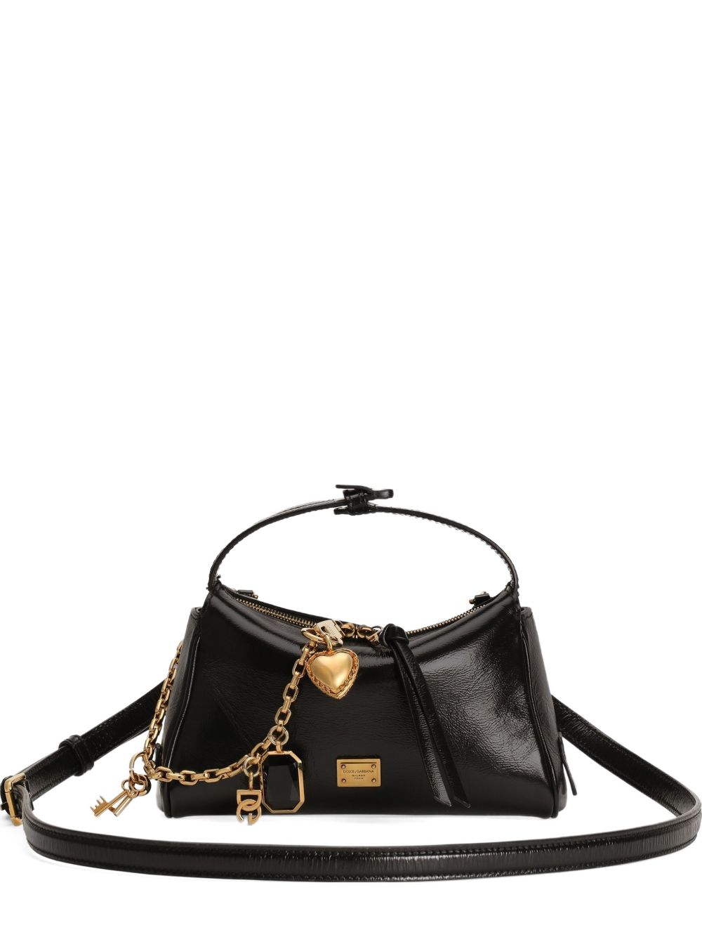 Dolce & Gabbana Charm Detail Handbag Black