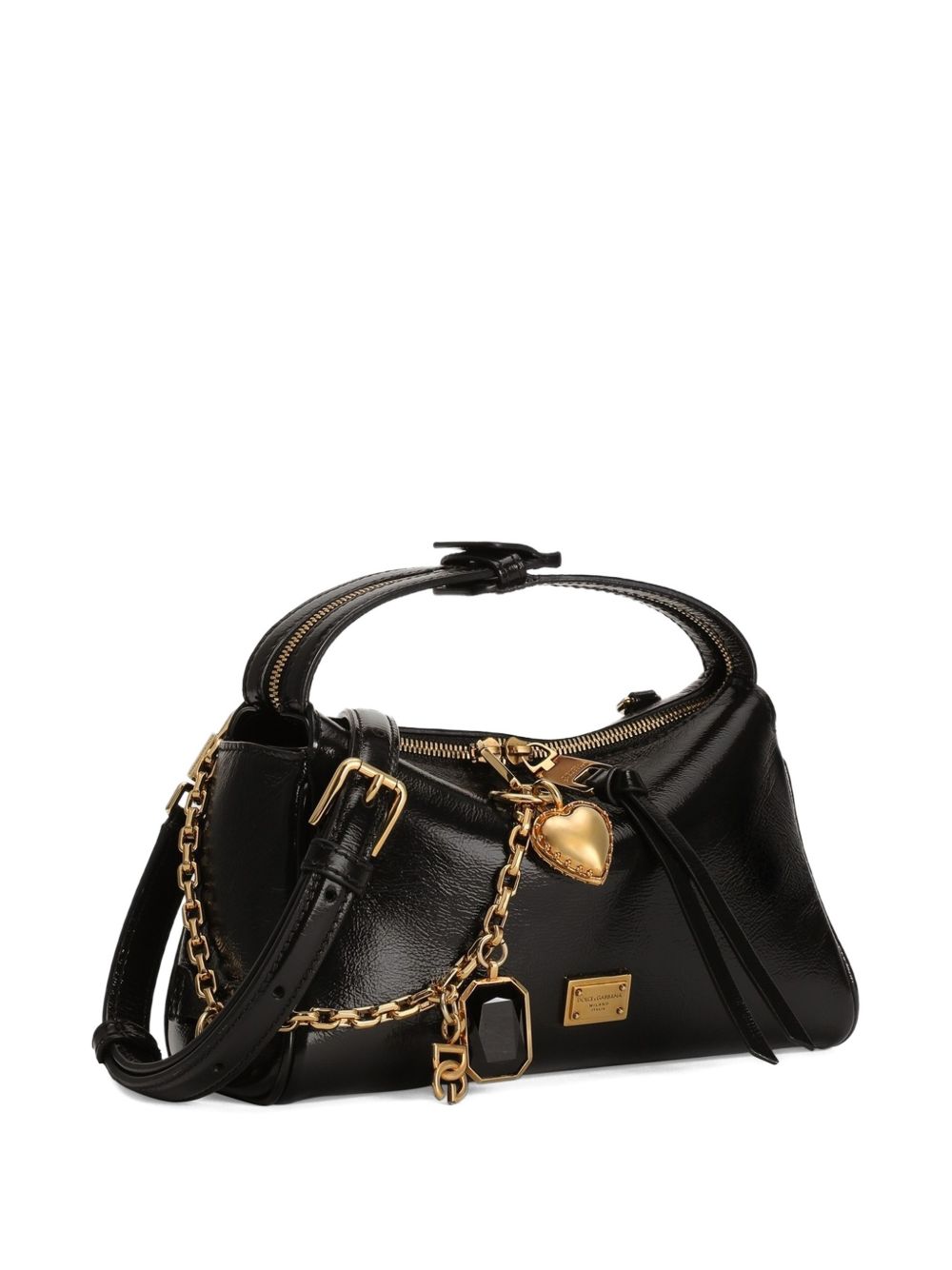 Dolce & Gabbana Charm Detail Handbag Black