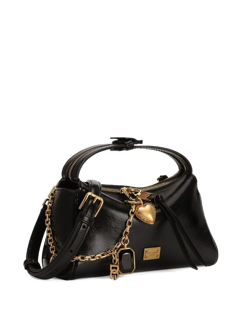 Dolce & Gabbana Charm Detail Handbag Black