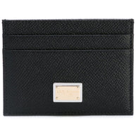 Dolce & Gabbana Leather Credit Card Case Black