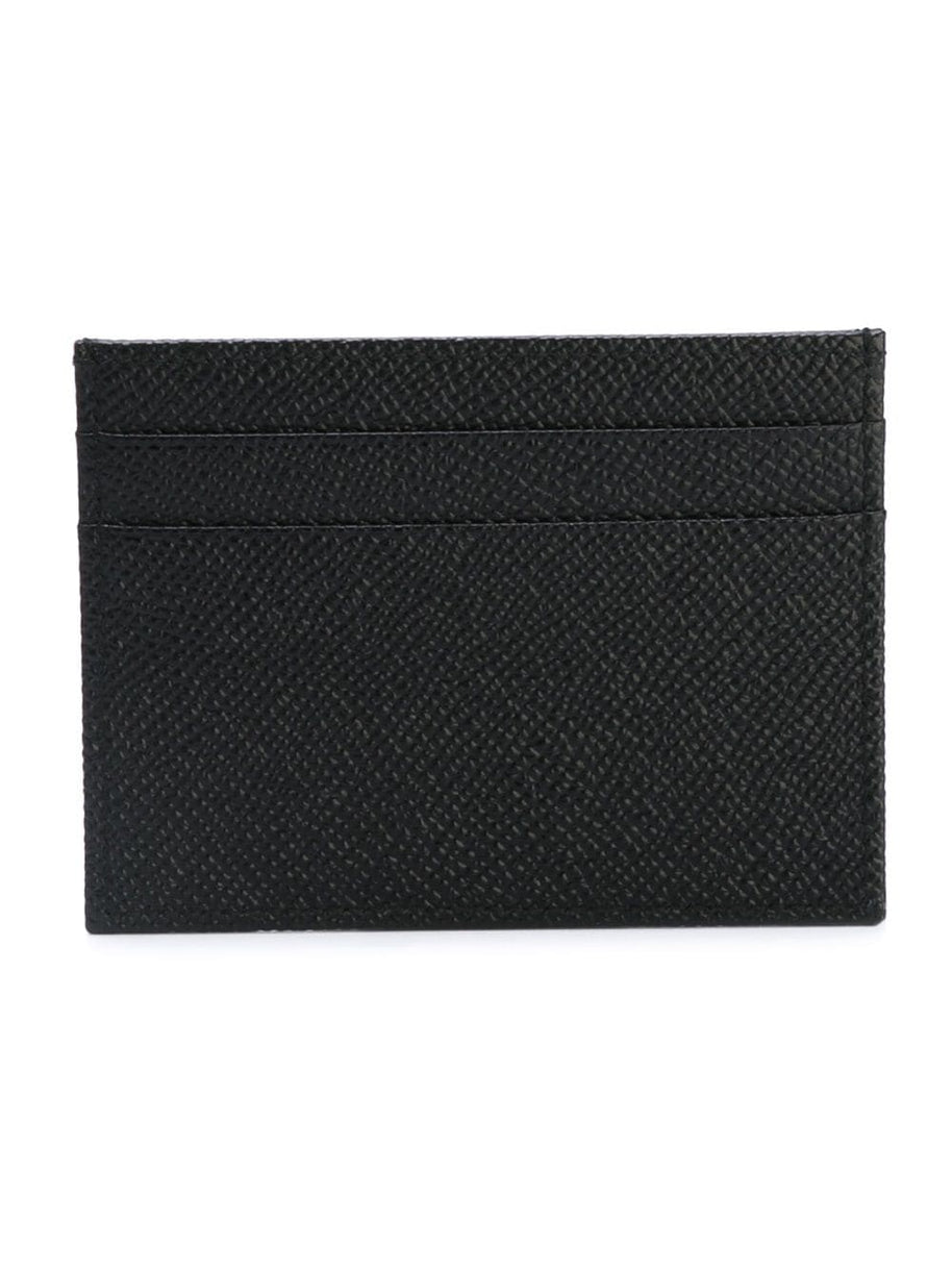 Dolce & Gabbana Leather Credit Card Case Black