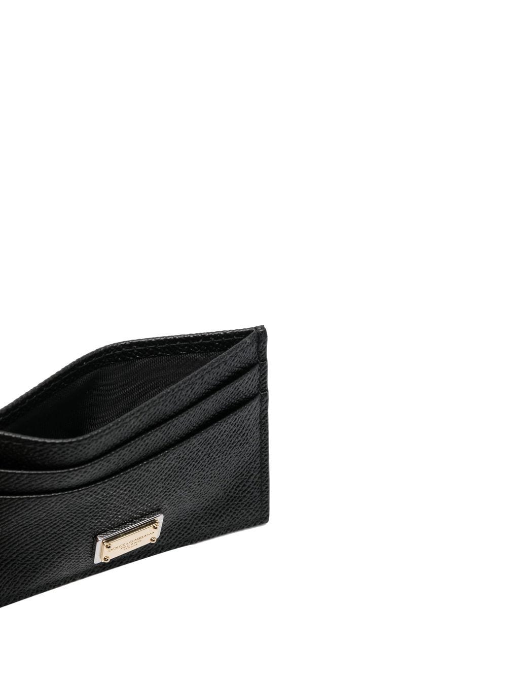 Dolce & Gabbana Leather Credit Card Case Black
