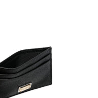 Dolce & Gabbana Leather Credit Card Case Black