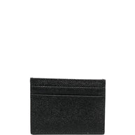 Dolce & Gabbana Leather Credit Card Case Black