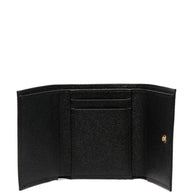 Dolce & Gabbana Leather Flap French Wallet Black