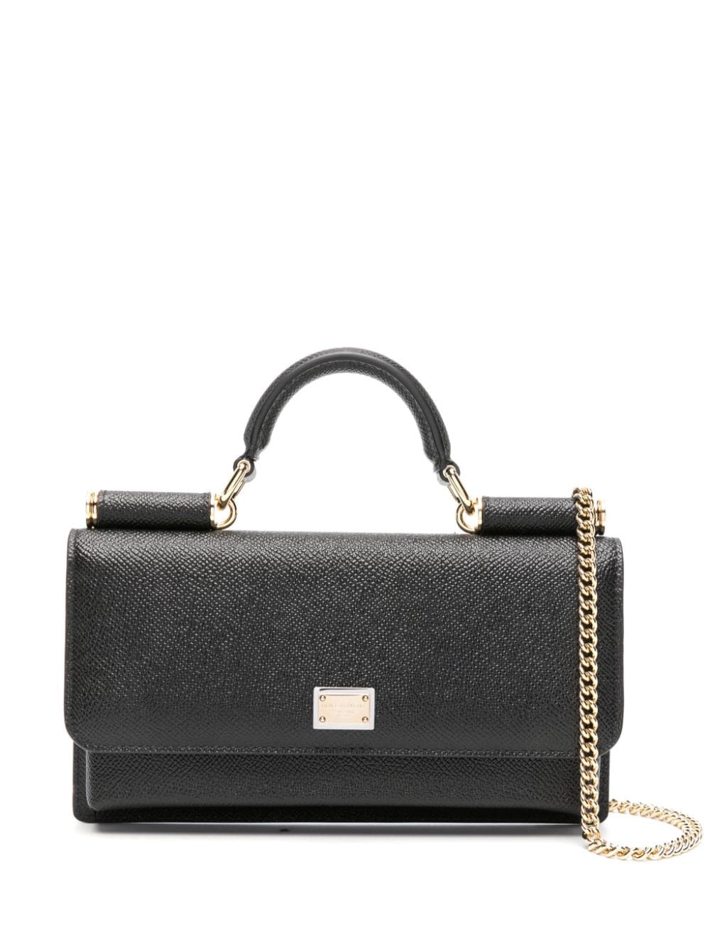 Dolce & Gabbana Leather Mini Handbag Black