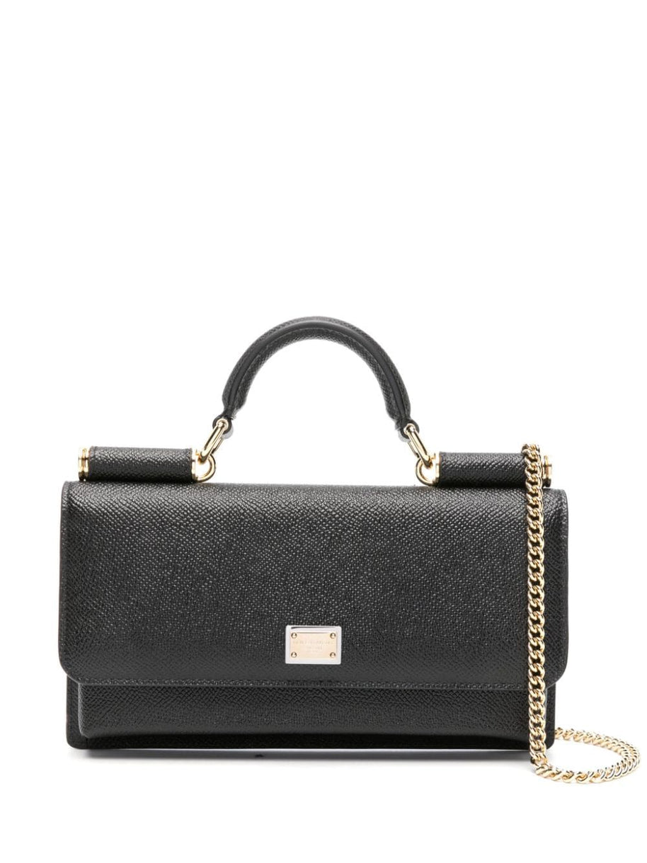Dolce & Gabbana Leather Mini Handbag Black