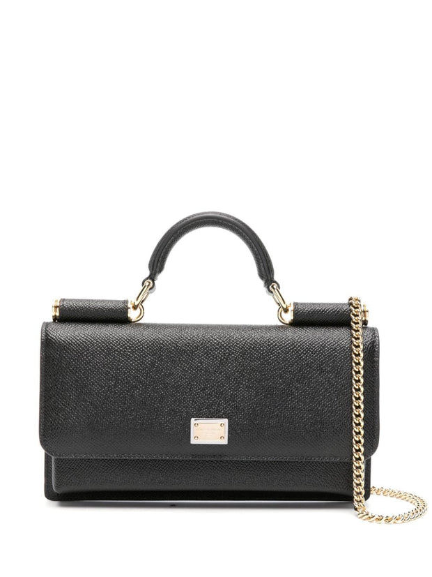 Dolce & Gabbana Leather Mini Handbag Black