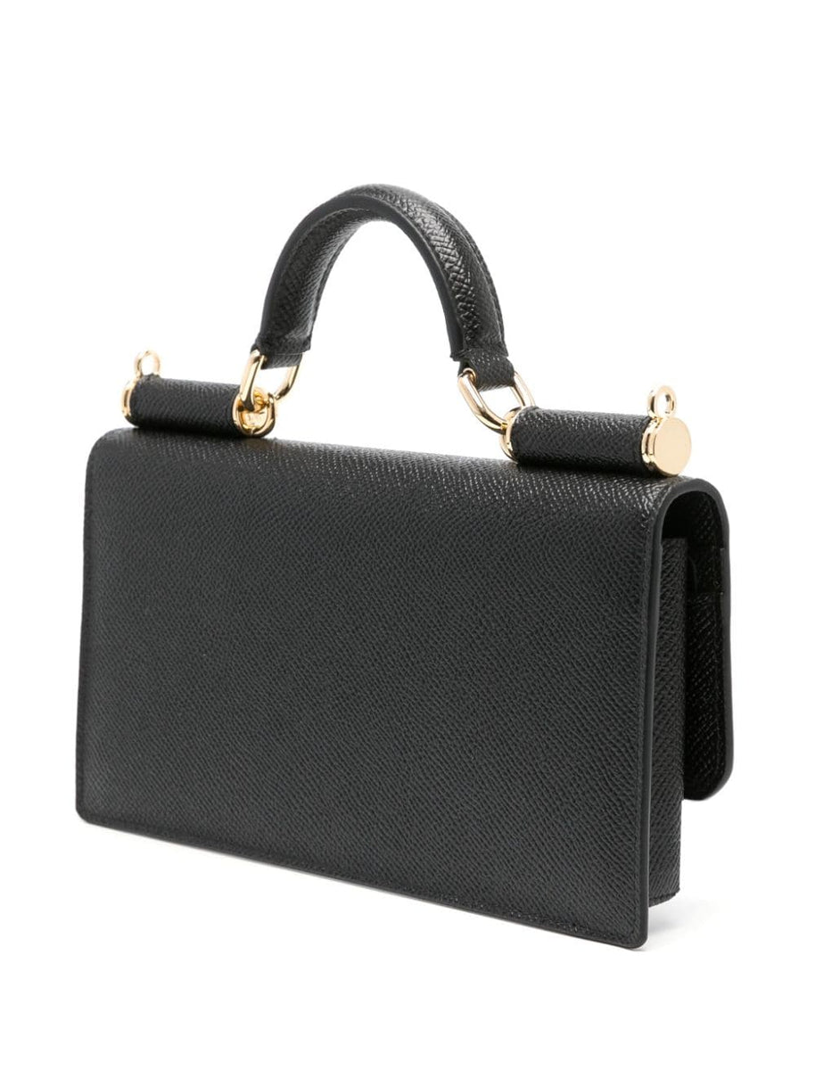 Dolce & Gabbana Leather Mini Handbag Black