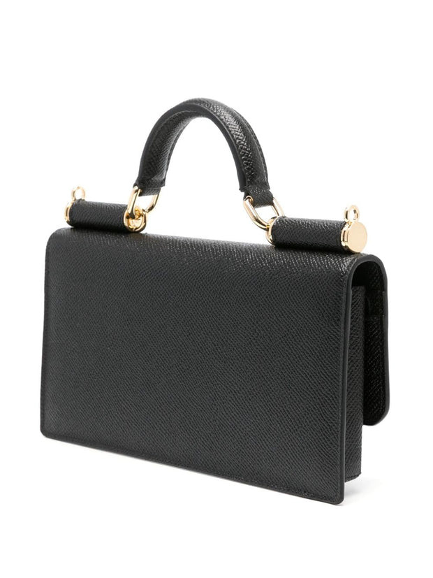 Dolce & Gabbana Leather Mini Handbag Black