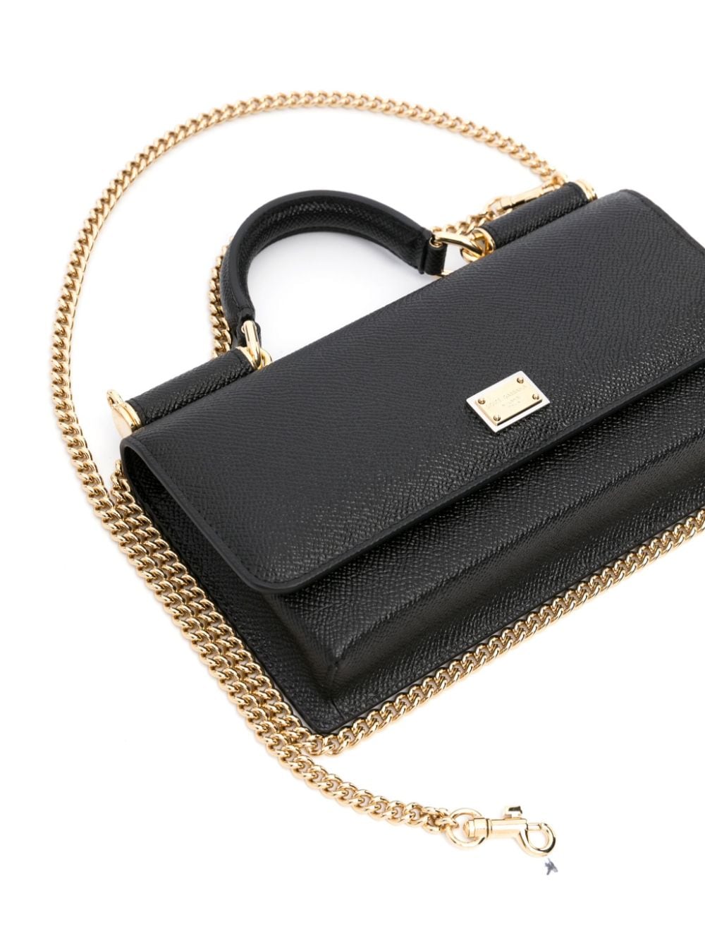 Dolce & Gabbana Leather Mini Handbag Black