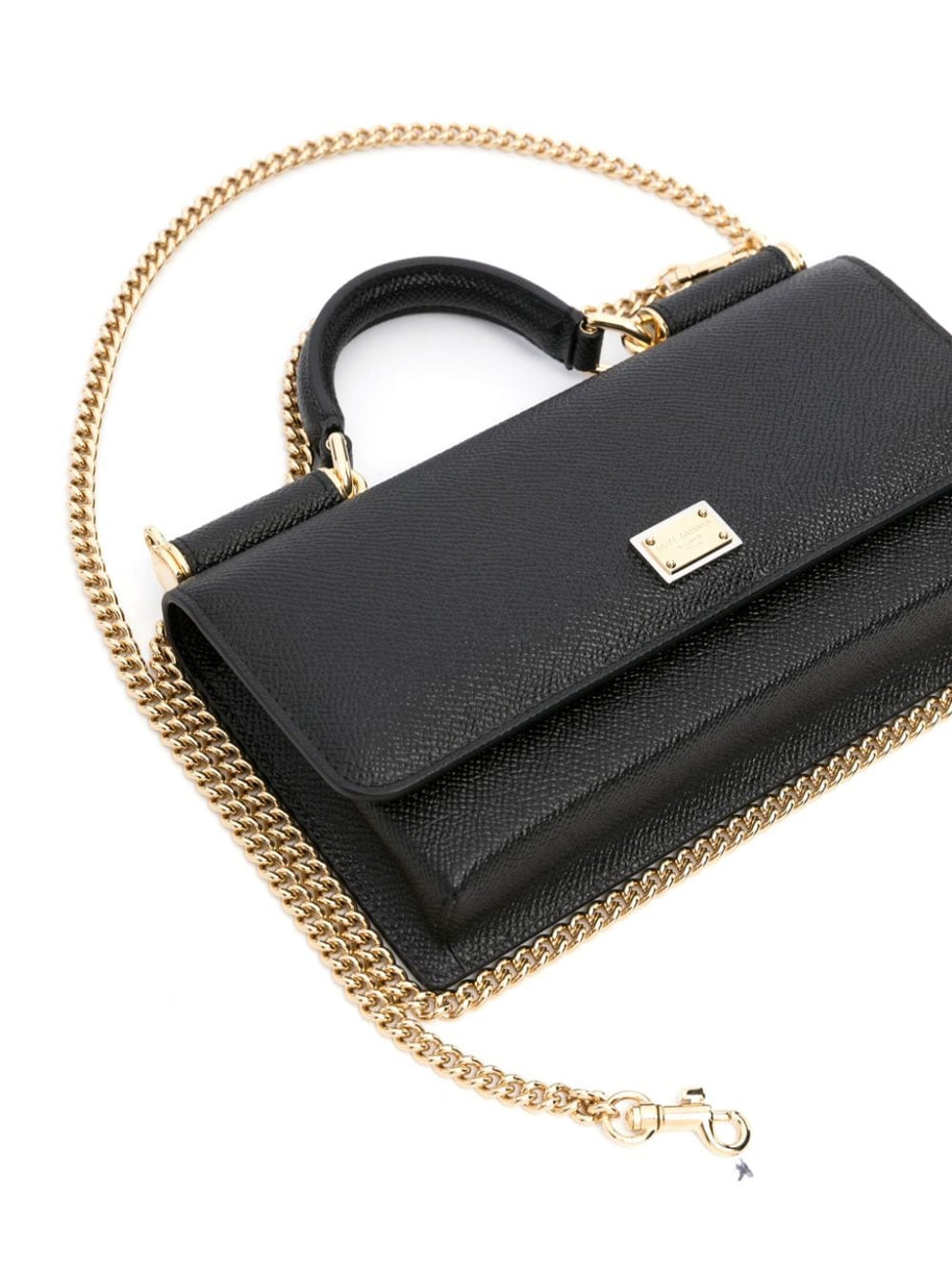 Dolce & Gabbana Leather Mini Handbag Black