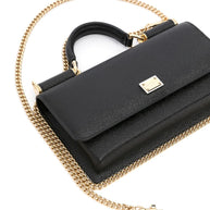 Dolce & Gabbana Leather Mini Handbag Black