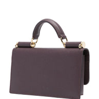 Dolce & Gabbana Leather Mini Bag Bordeaux