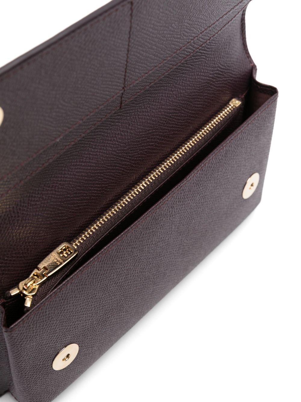 Dolce & Gabbana Leather Mini Bag Bordeaux