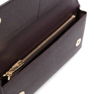 Dolce & Gabbana Leather Mini Bag Bordeaux