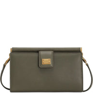 Dolce & Gabbana Leather Phone Bag Green