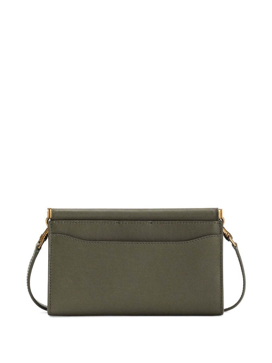 Dolce & Gabbana Leather Phone Bag Green