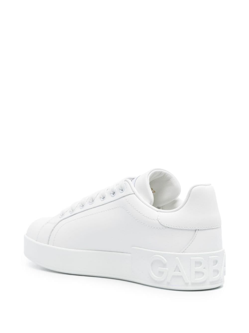 Dolce & Gabbana Portofino Leather Sneakers White