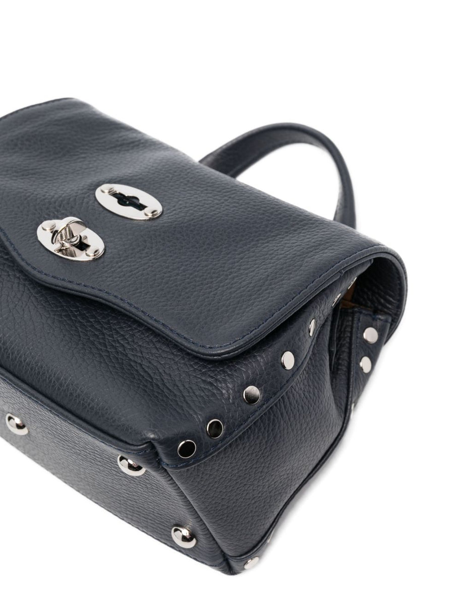 Zanellato Postina Daily Baby Leather Handbag Blue