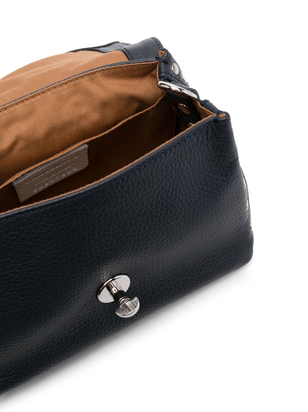 Zanellato Postina Daily Baby Leather Handbag Blue