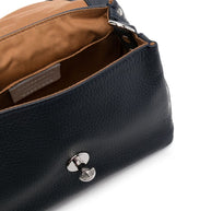 Zanellato Postina Daily Baby Leather Handbag Blue