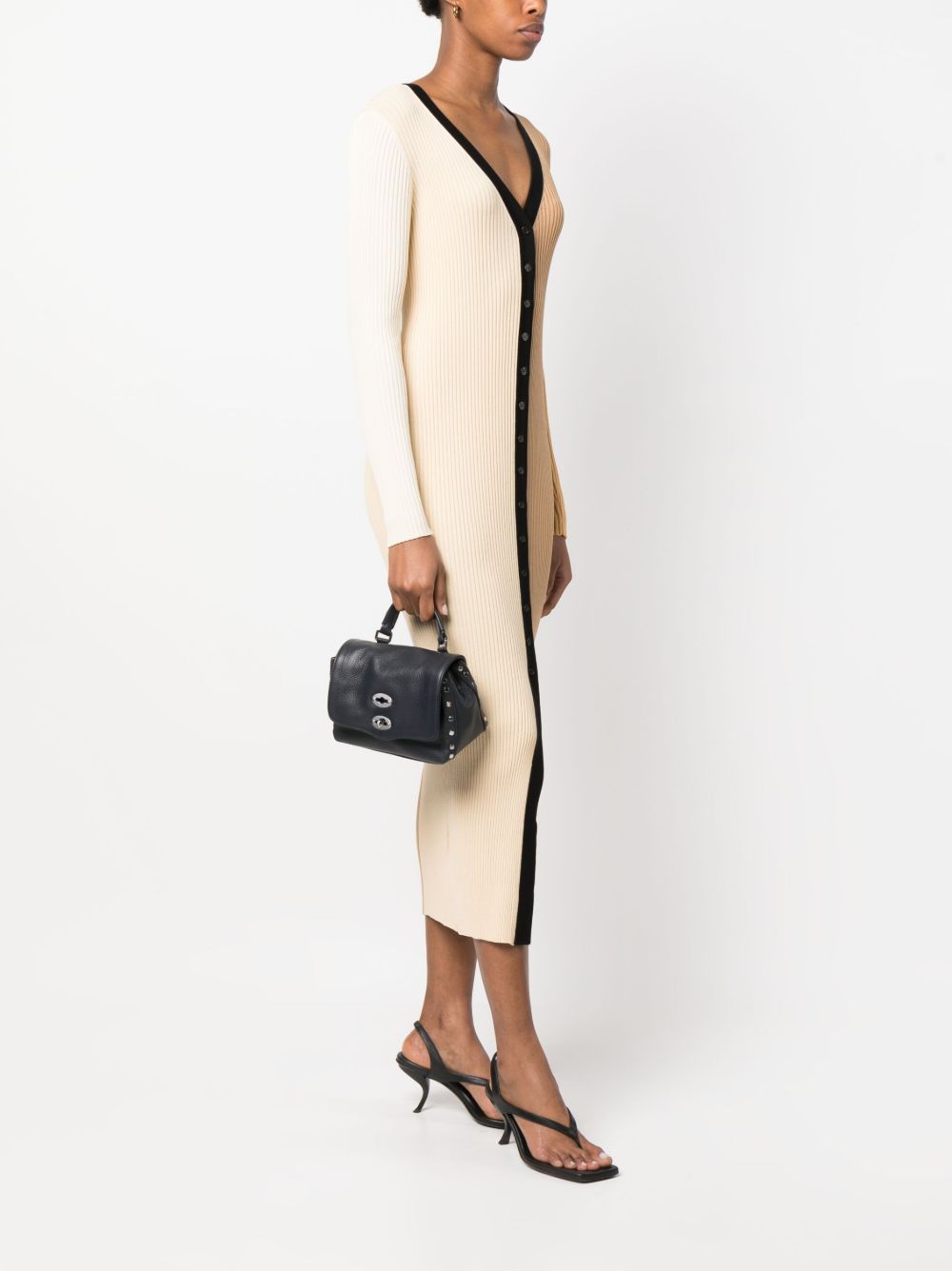 Zanellato Postina Daily Baby Leather Handbag Blue