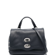Zanellato Postina Daily Baby Leather Handbag Blue