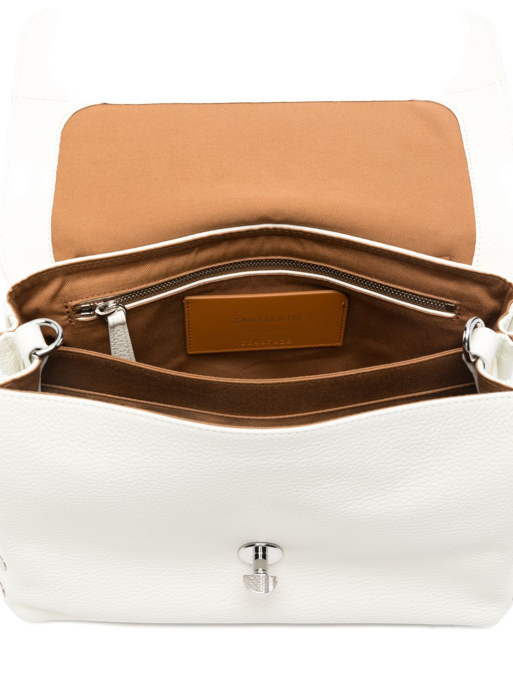 Zanellato Postina Daily Small Leather Handbag White