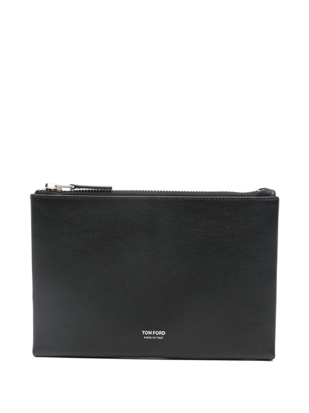Tom Ford Leather Pouch Black