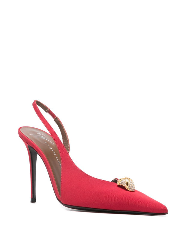 Giuseppe Zanotti Carole Slingback Pumps Red
