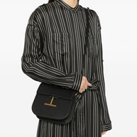 Tom Ford Tara Mini Leather Crossbody Bag Black