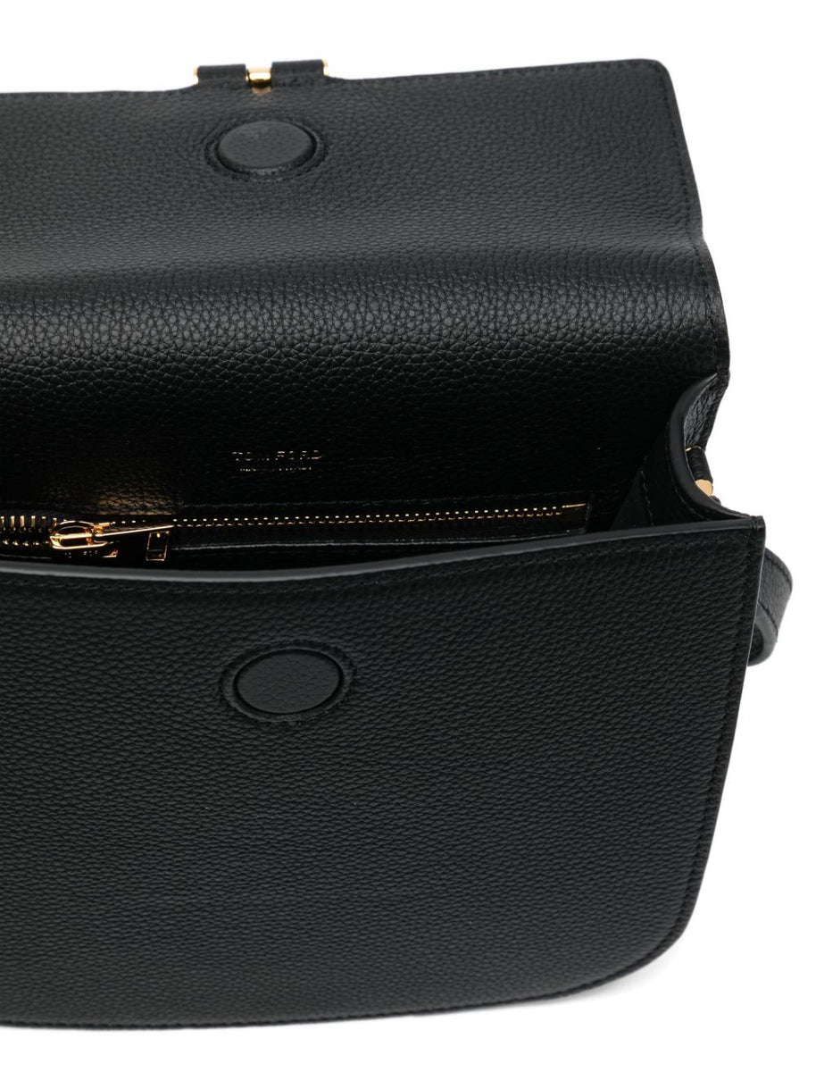 Tom Ford Tara Mini Leather Crossbody Bag Black