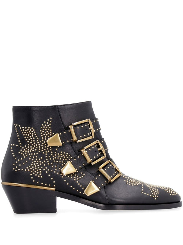 Chloé Susan Leather Boots Black