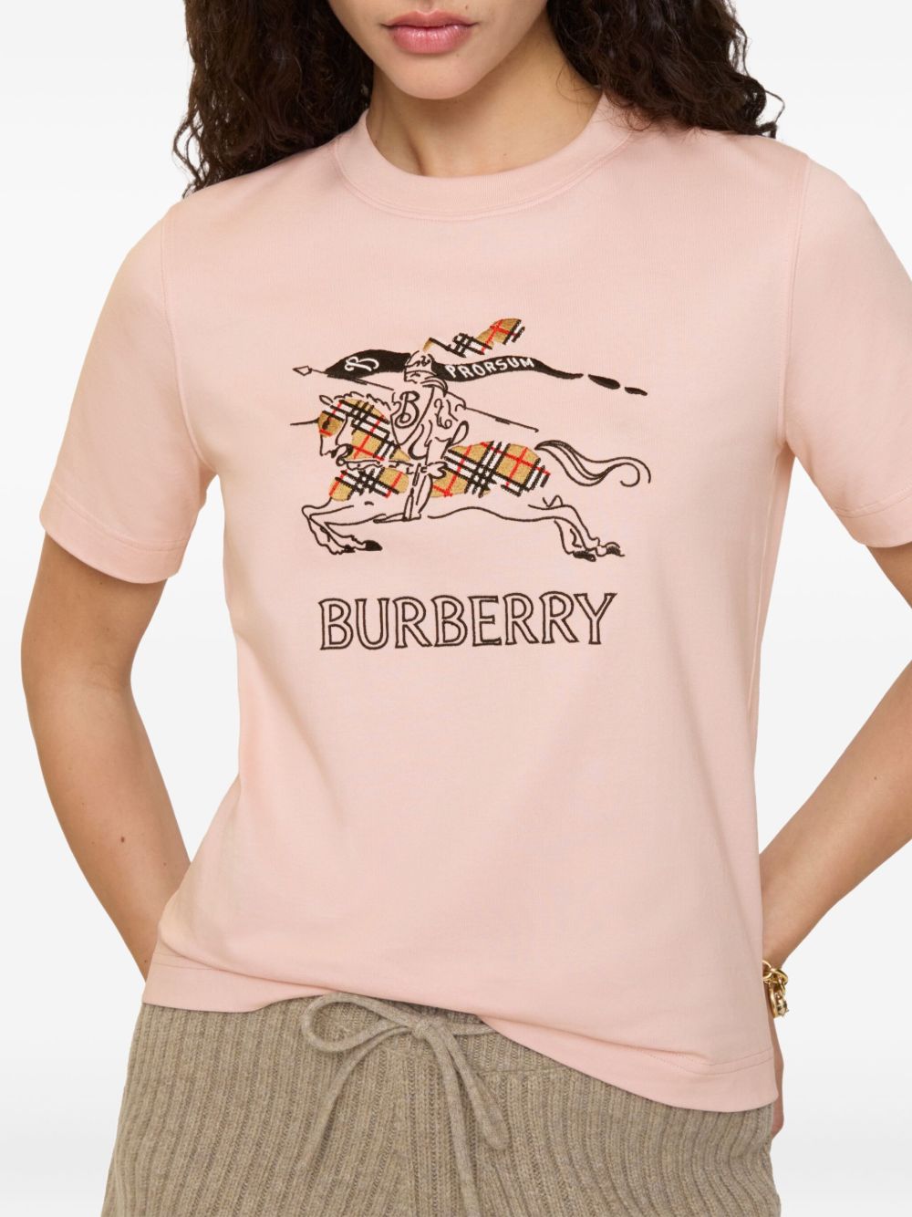 Burberry EKD Cotton T-shirt Lilac
