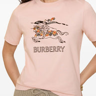 Burberry EKD Cotton T-shirt Lilac