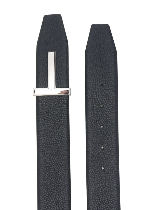 Tom Ford Leather Reversible Belt Blue