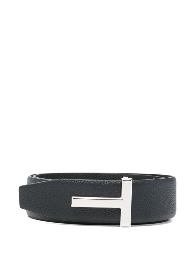 Tom Ford Leather Reversible Belt Blue