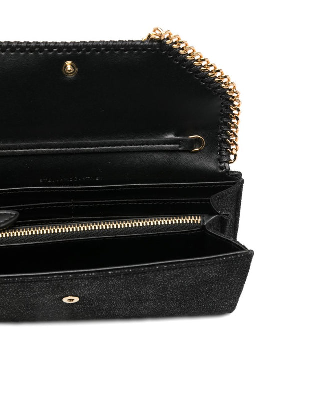 Stella McCartney Falabella Continental Wallet Black
