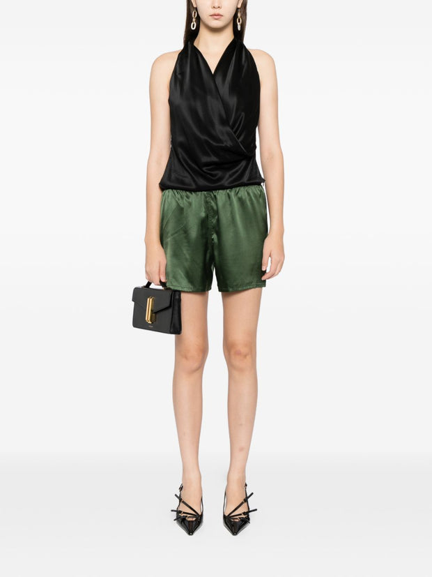 Tom Ford Silk Pajama Shorts Green