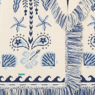 Alanui Echoes Of The Island Wool And Cotton Cardigan Beige