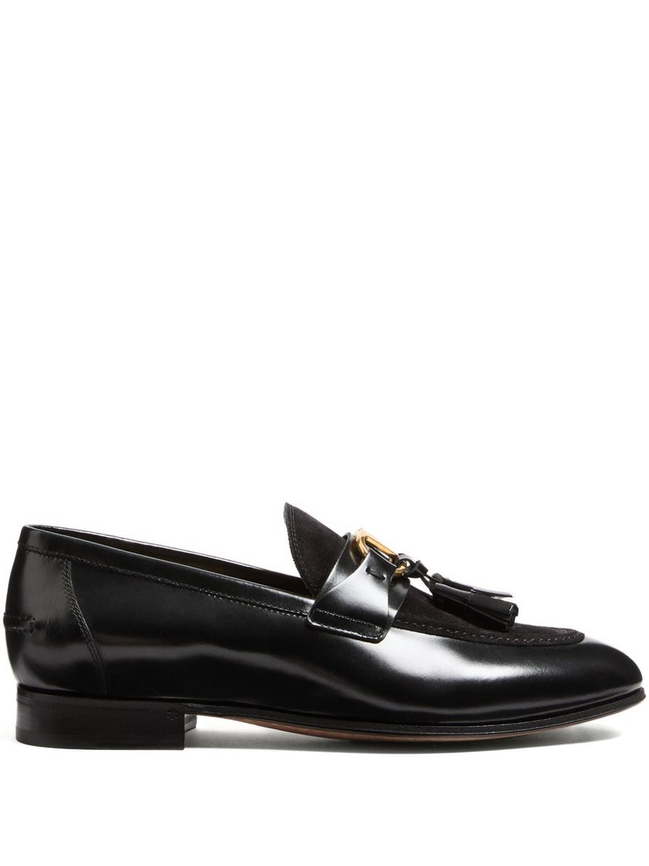 Valentino Garavani Vaniteux Leather Loafers Black