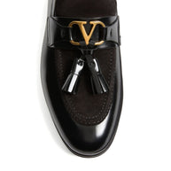 Valentino Garavani Vaniteux Leather Loafers Black