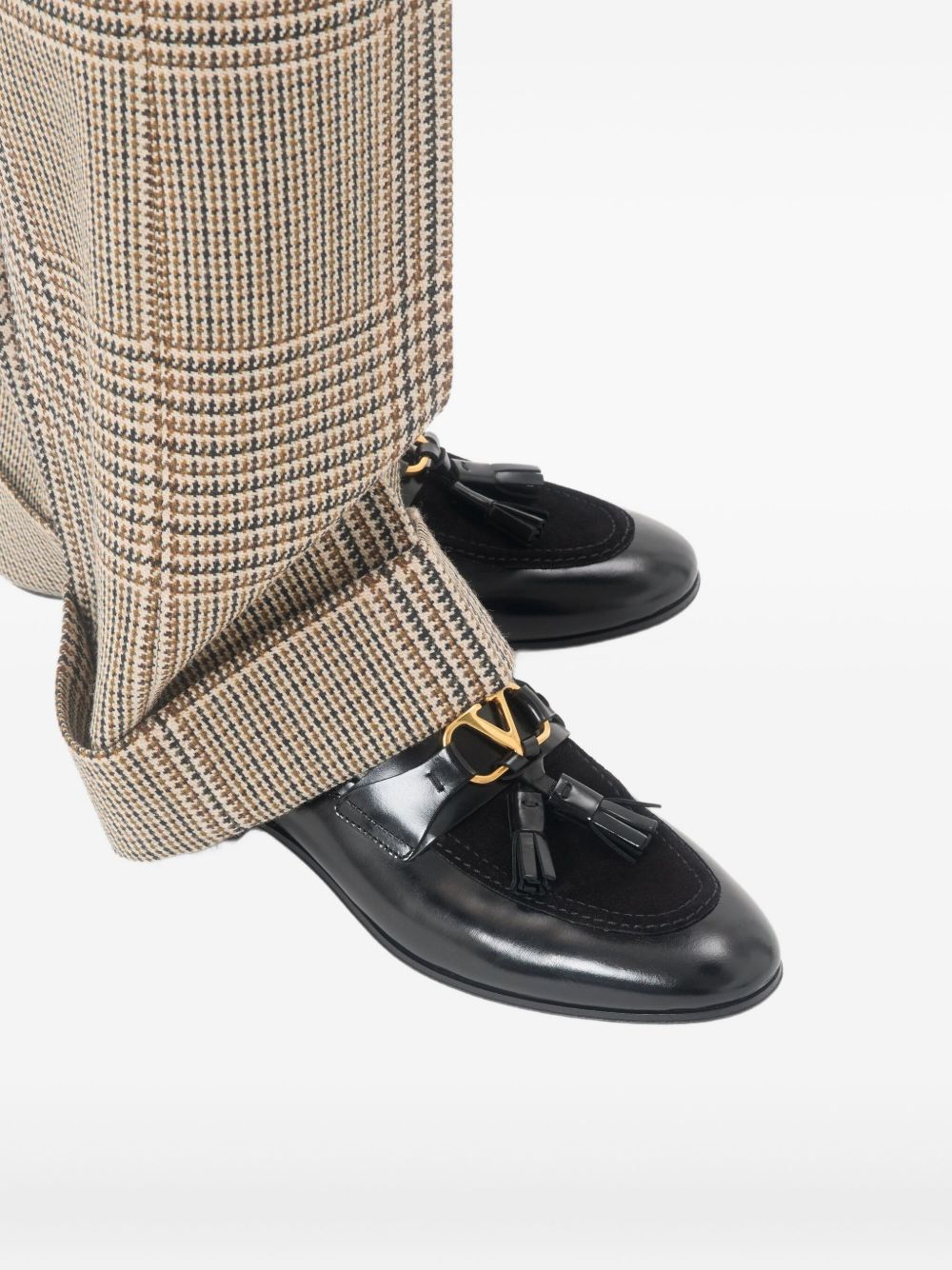 Valentino Garavani Vaniteux Leather Loafers Black