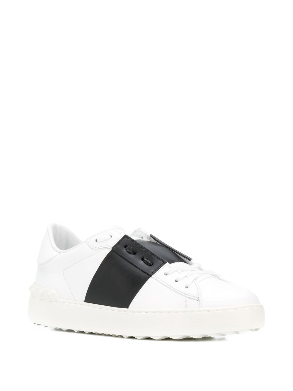 Valentino Garavani Open Leather Sneakers Black