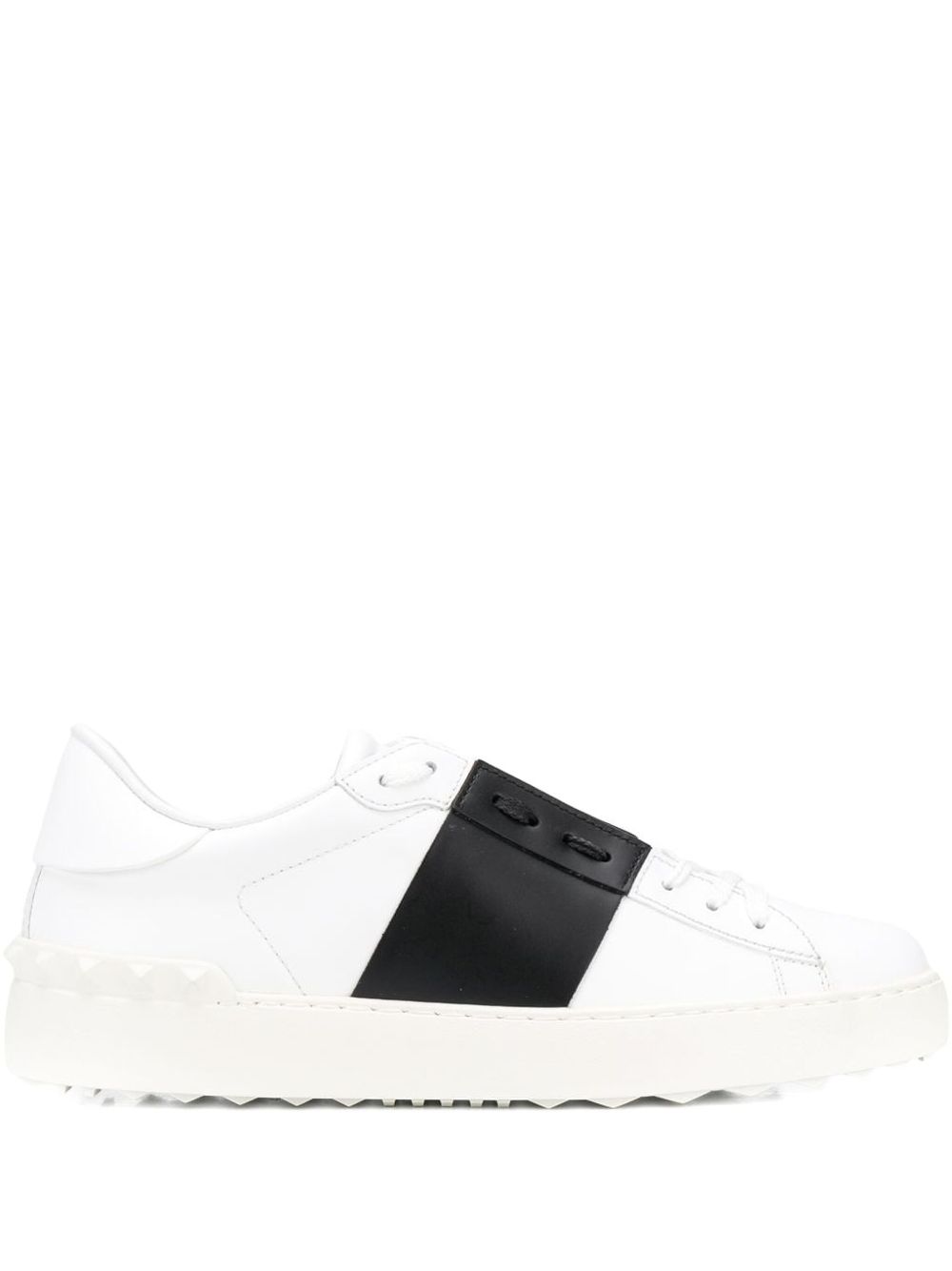 Valentino Garavani Open Leather Sneakers Black