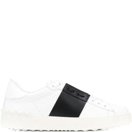 Valentino Garavani Open Leather Sneakers Black